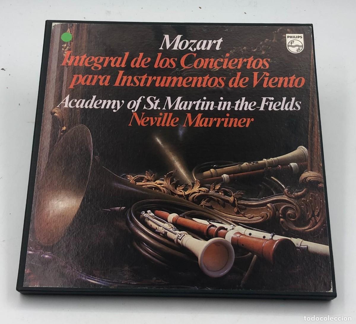 Discos de vinilo: MOZART &ndash; INTEGRAL CONCIERTOS PARA INSTRUMENTOS DE VIENTO &ndash; MARRINER &ndash; PHILIPS &ndash; 4 LP 1973