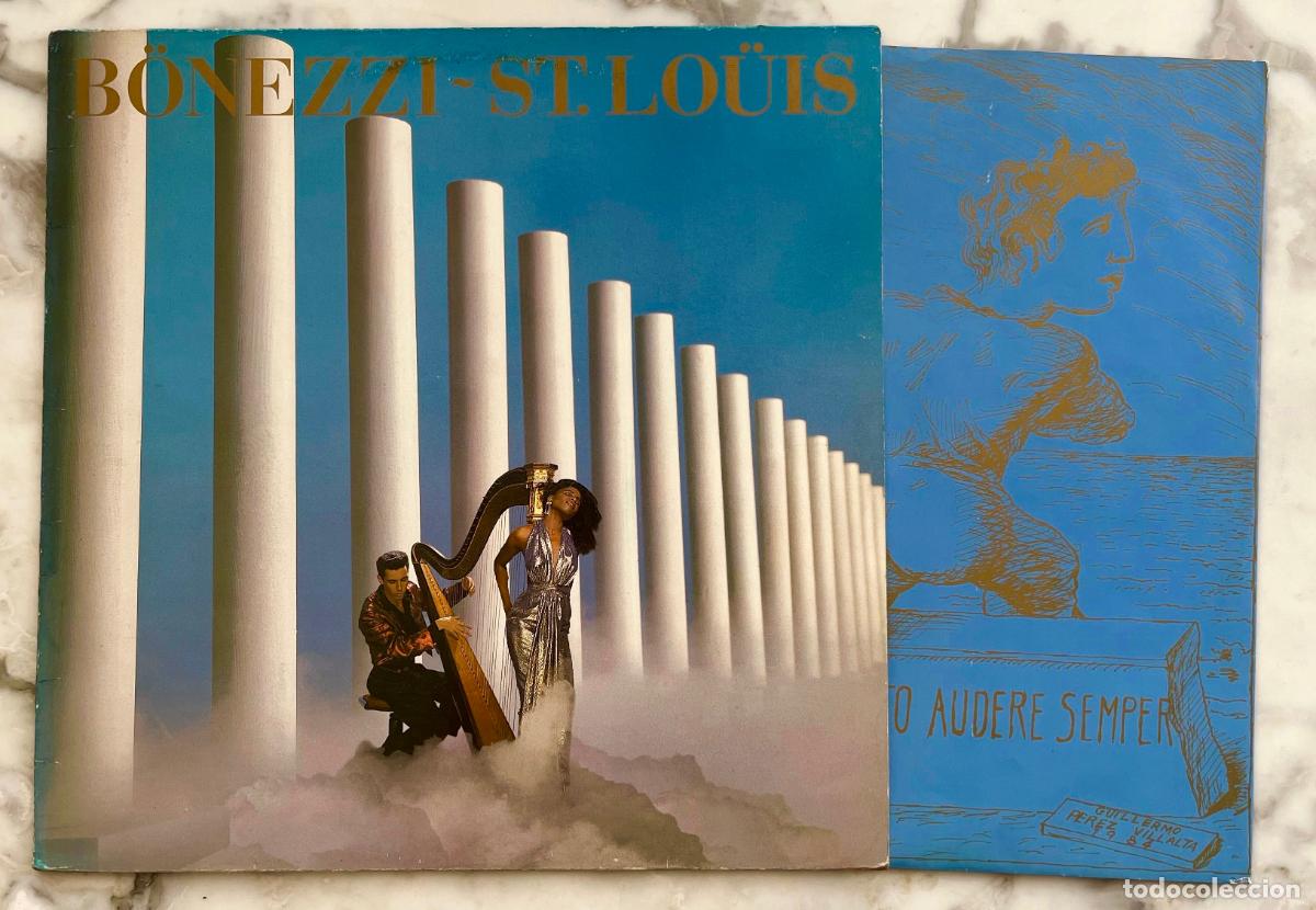 Discos de vinilo: B&Ouml;NEZZI- ST. LO&Uuml;IS. BESO DE LA MUERTE. BANDERAS. EL FUEGO.ALGUN DIA. LP 1984 + FUNDA INTERIOR LETRAS