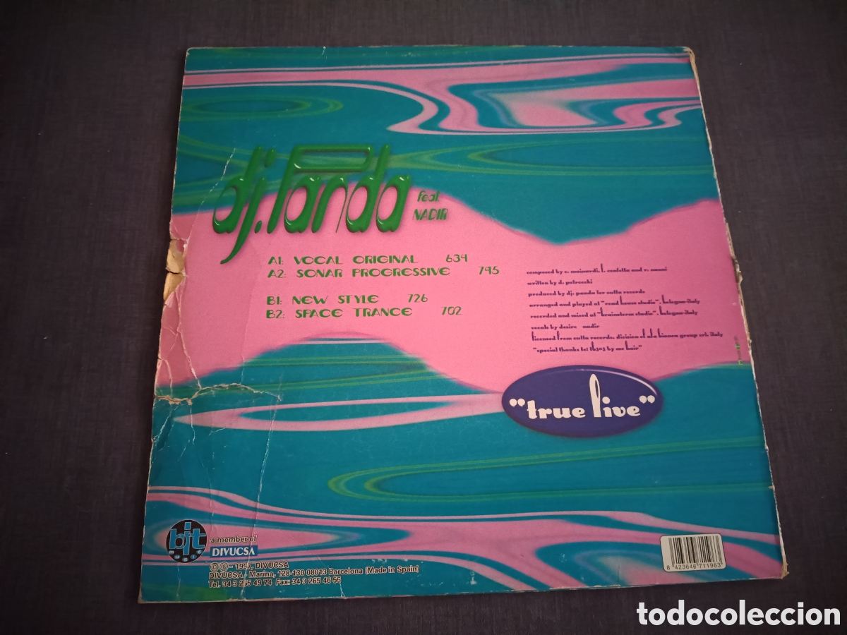 Discos de vinilo: DJ. Panda Feat.&nbsp;Nadir&nbsp;&lrm;&ndash;&nbsp;True Life - Foto 2