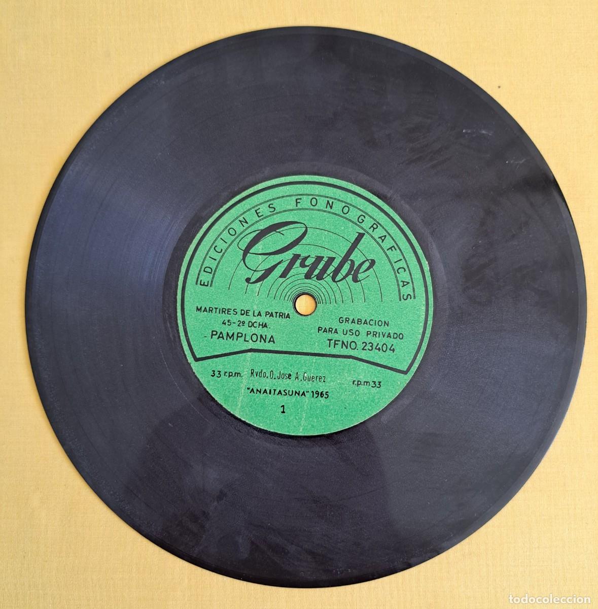 Discos de vinilo: CONFERENCIA DE ANAITASUNA POR RVDO. D. JOSE A. GUEREZ - PAMPLONA 1965