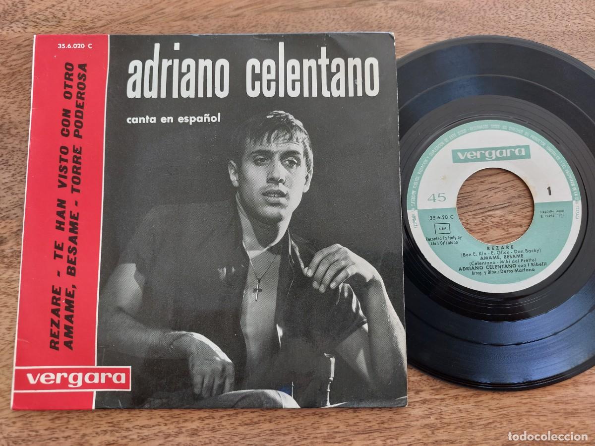 Discos de vinilo: ADRIANO CELENTANO - EP Spain - EX * Tower of Strength ( Gene McDanields cover ) SOUL