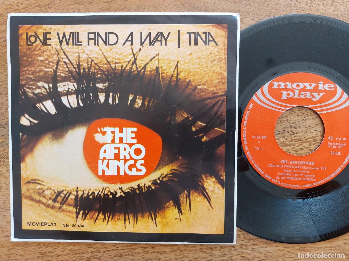 Discos de vinilo: THE AFROKINGS - 45 Spain - MINT * LOVE WILL FIND A WAY