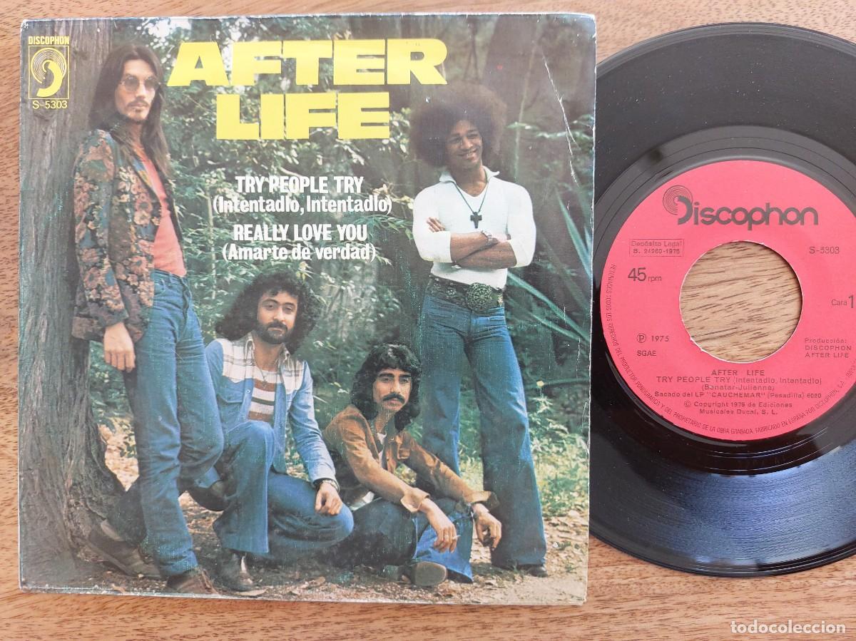 Discos de vinilo: AFTER LIFE - 45 Spain - MINT * TRY PEOPLE TRY