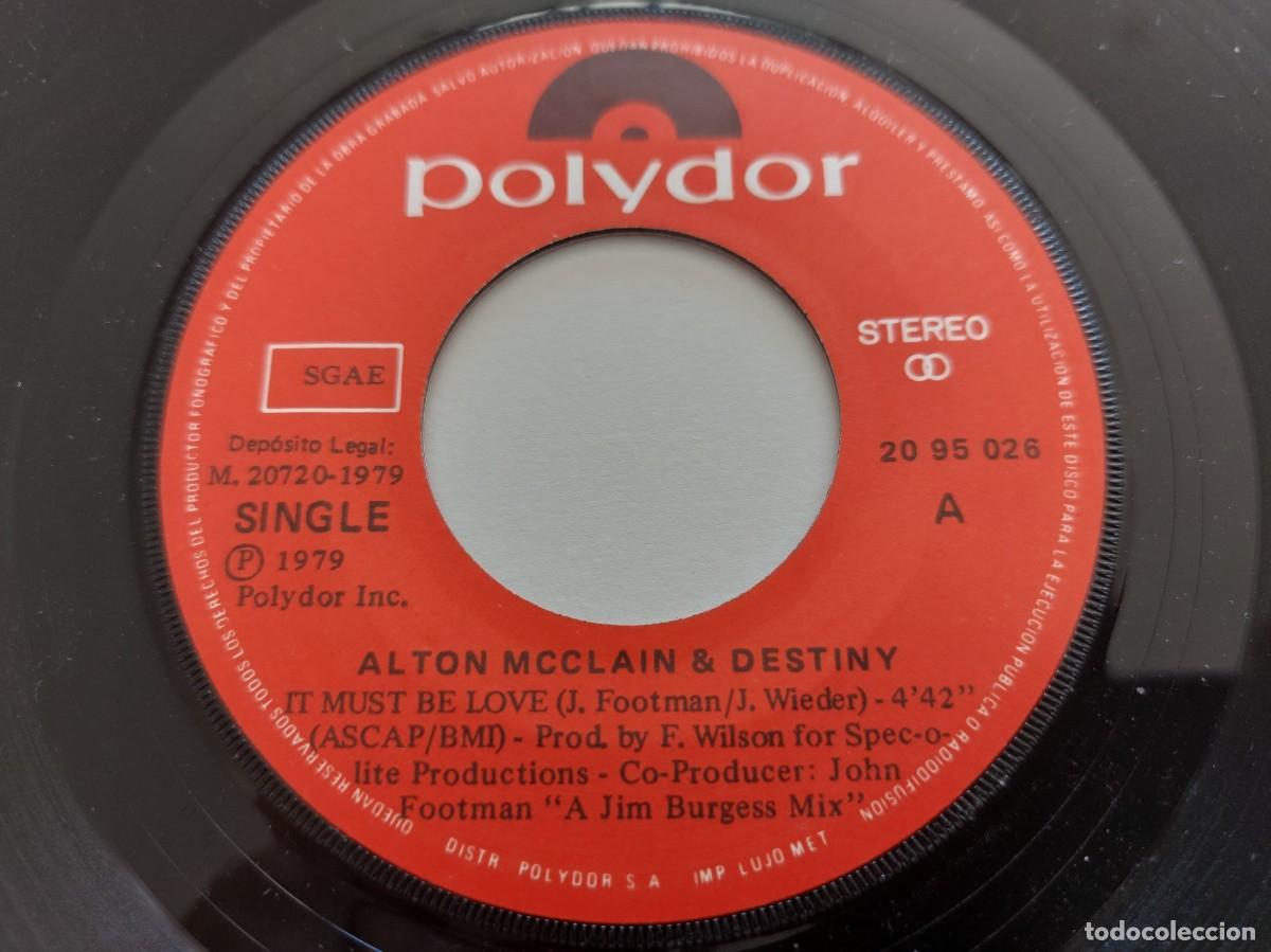 Discos de vinilo: ALTON McCLAIN & DESTINY - 45 Spain - MINT * I MUST BE LOVE