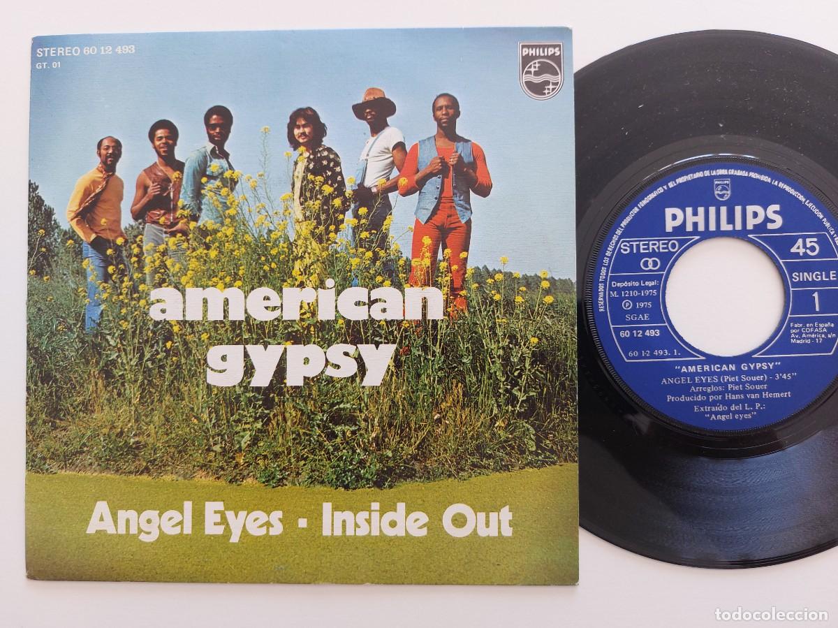 Discos de vinilo: AMERICAN GYPSY - 45 Spain - MINT * ANGEL EYES / INSIDE OUT