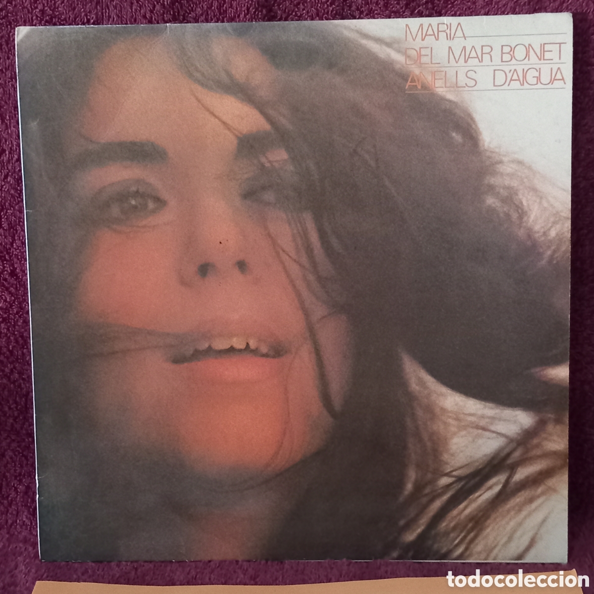 Discos de vinilo: M&ordf; del MAR BONET/ANELLS D'AIGUA/1985-ARIOLA(VINILO EXCELENTE +ENCARTE)