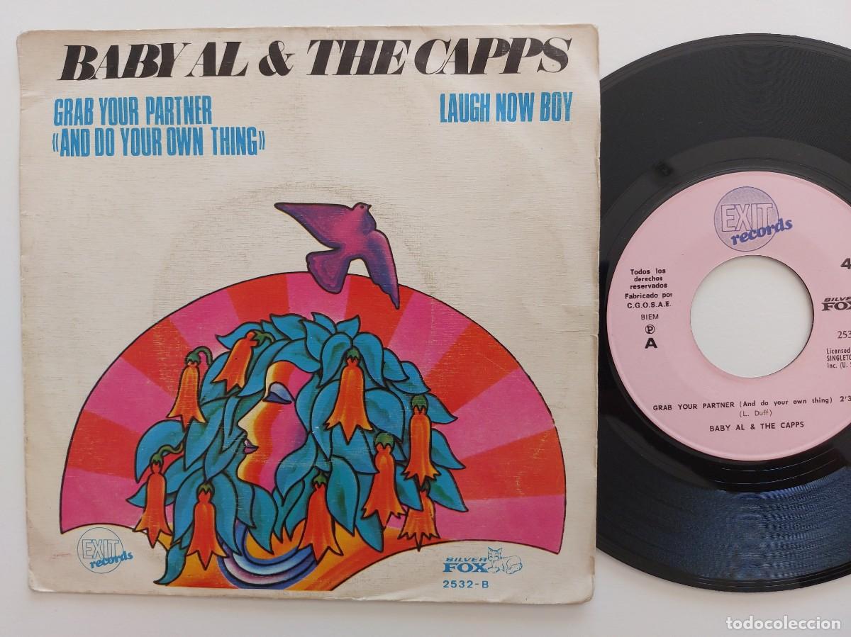 Discos de vinilo: BABY AL & THE CAPPS - 45 Spain - EX * GRAB YOUR PARTNER / LAUGHT NOW BOY