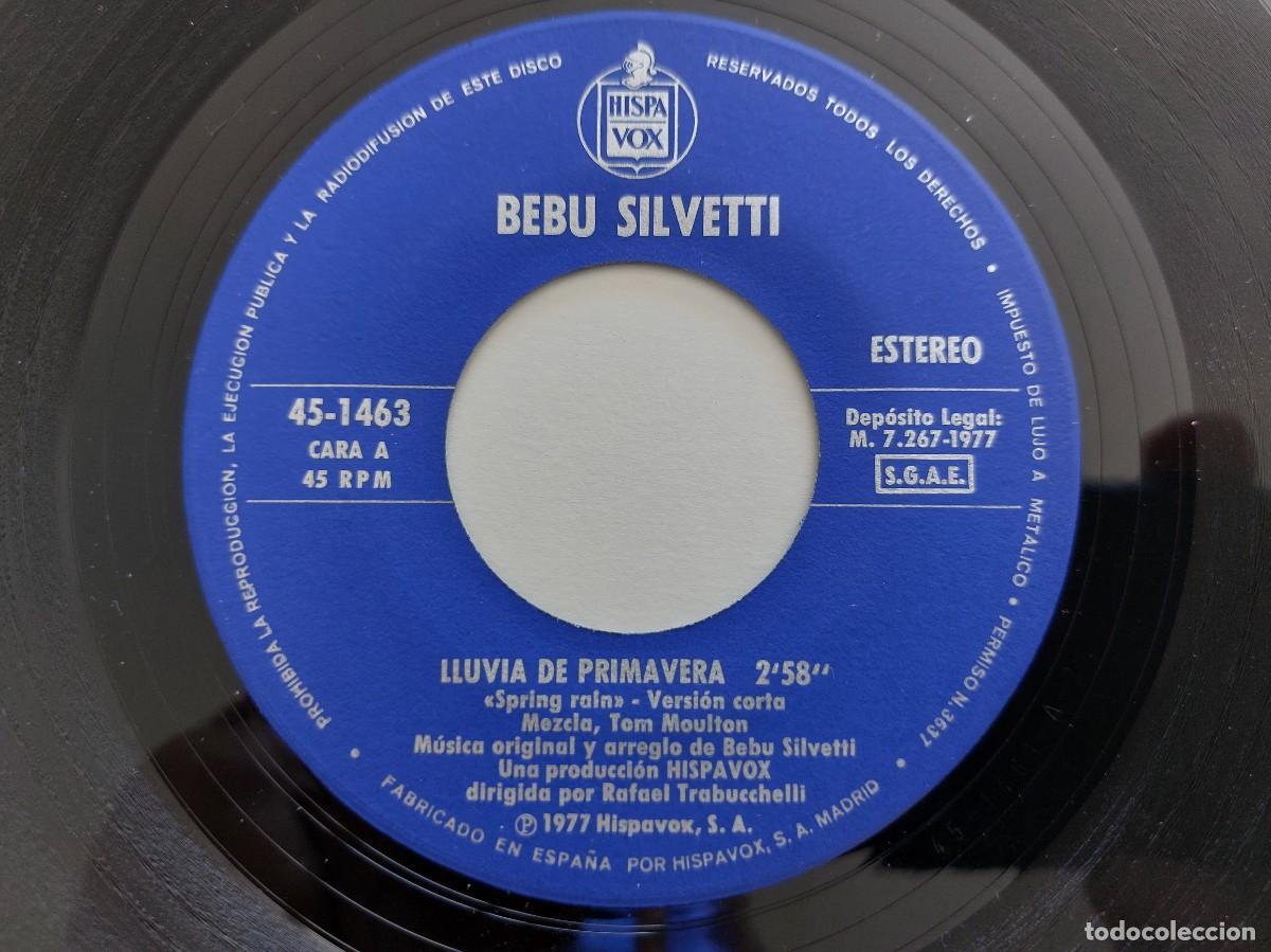 Discos de vinilo: BEBU SILVETTI - 45 Spain - MINT * LLUVIA DE PRIMAVERA - Foto 3