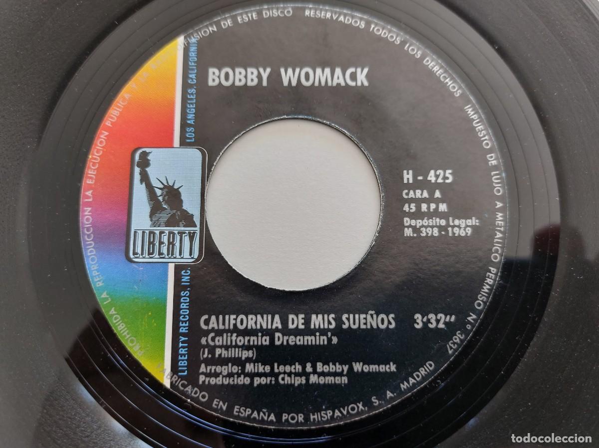 Discos de vinilo: BOBBY WOMACK - 45 Spain - EX * CALIFORNIA DE MIS SUE&Ntilde;OS - Foto 3