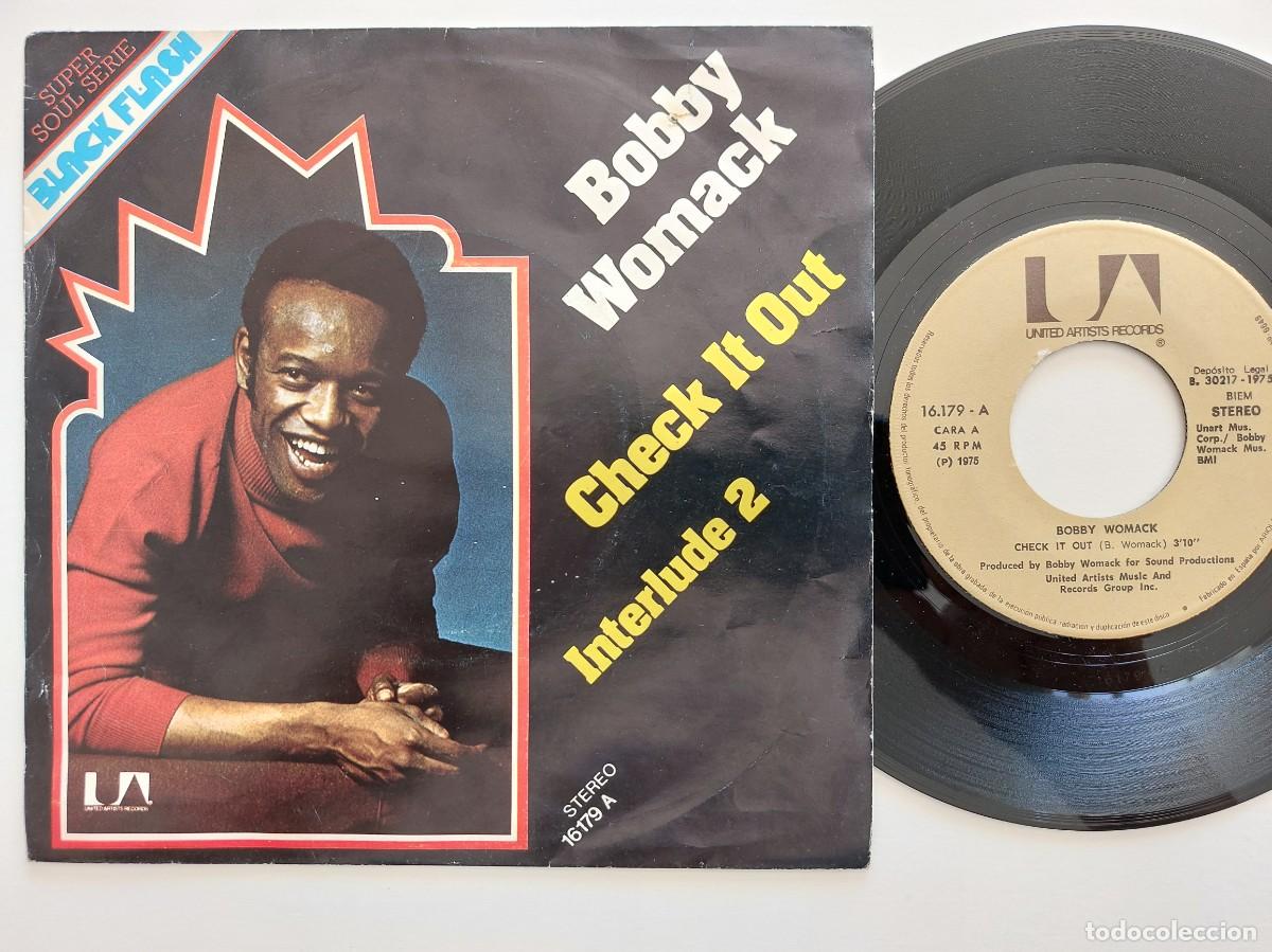 Discos de vinilo: BOBBY WOMACK - 45 Spain - MINT * CHECK IT OUT / INTERLUDE 2 - Foto 1