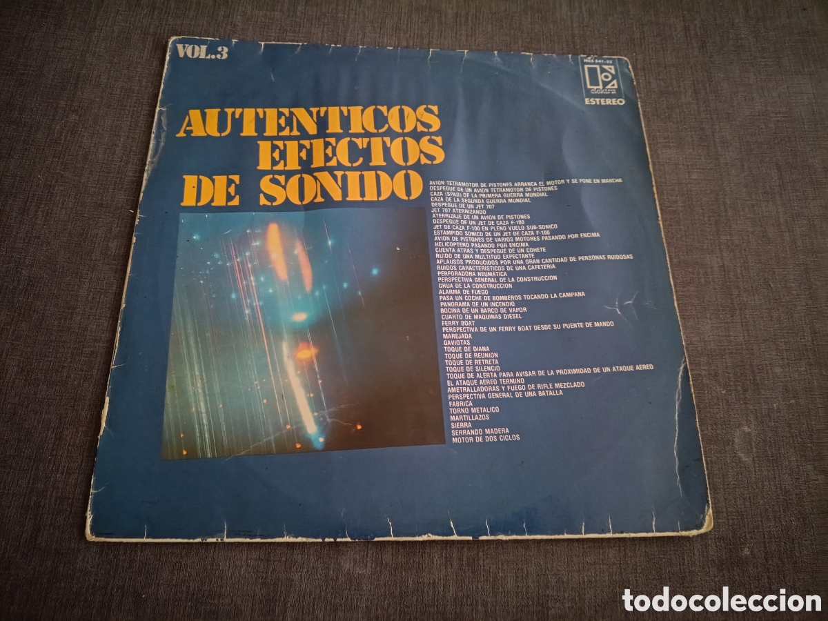 Discos de vinilo: Autenticos Efectos De Sonido Vol.3
