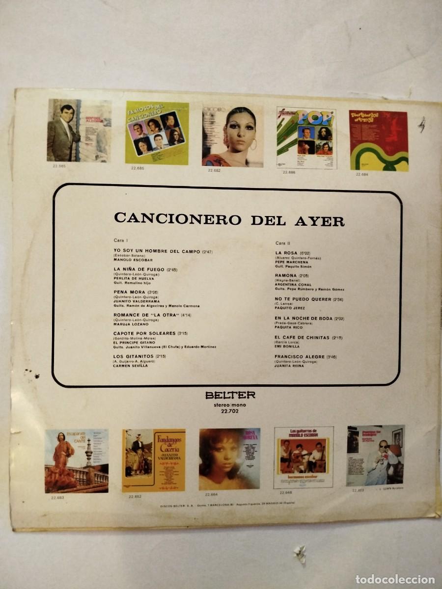 Discos de vinilo: Cancionero de ayer 1973 - Foto 2