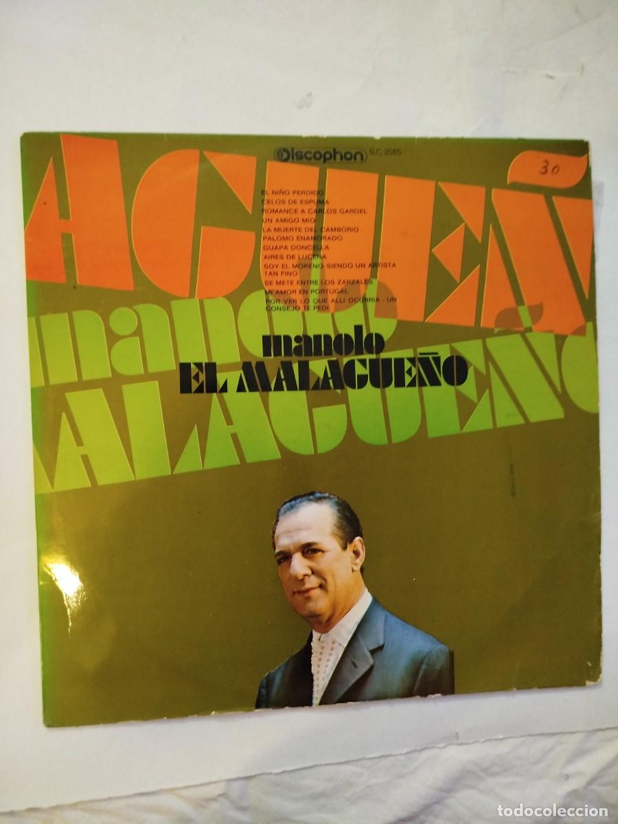 Disques de vinyle: Manolo el malague&ntilde;o .