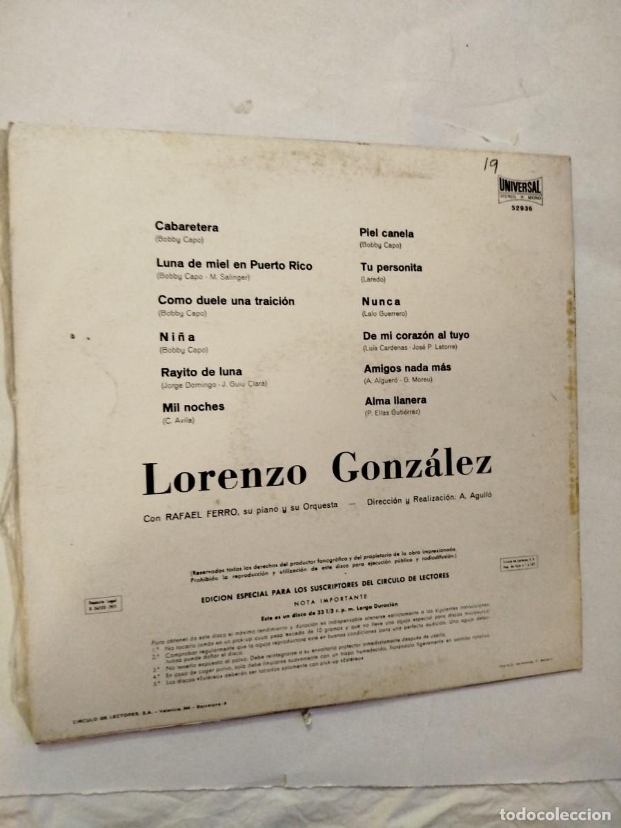 Discos de vinilo: Lorenzo Gonz&aacute;lez 1971 - Foto 2