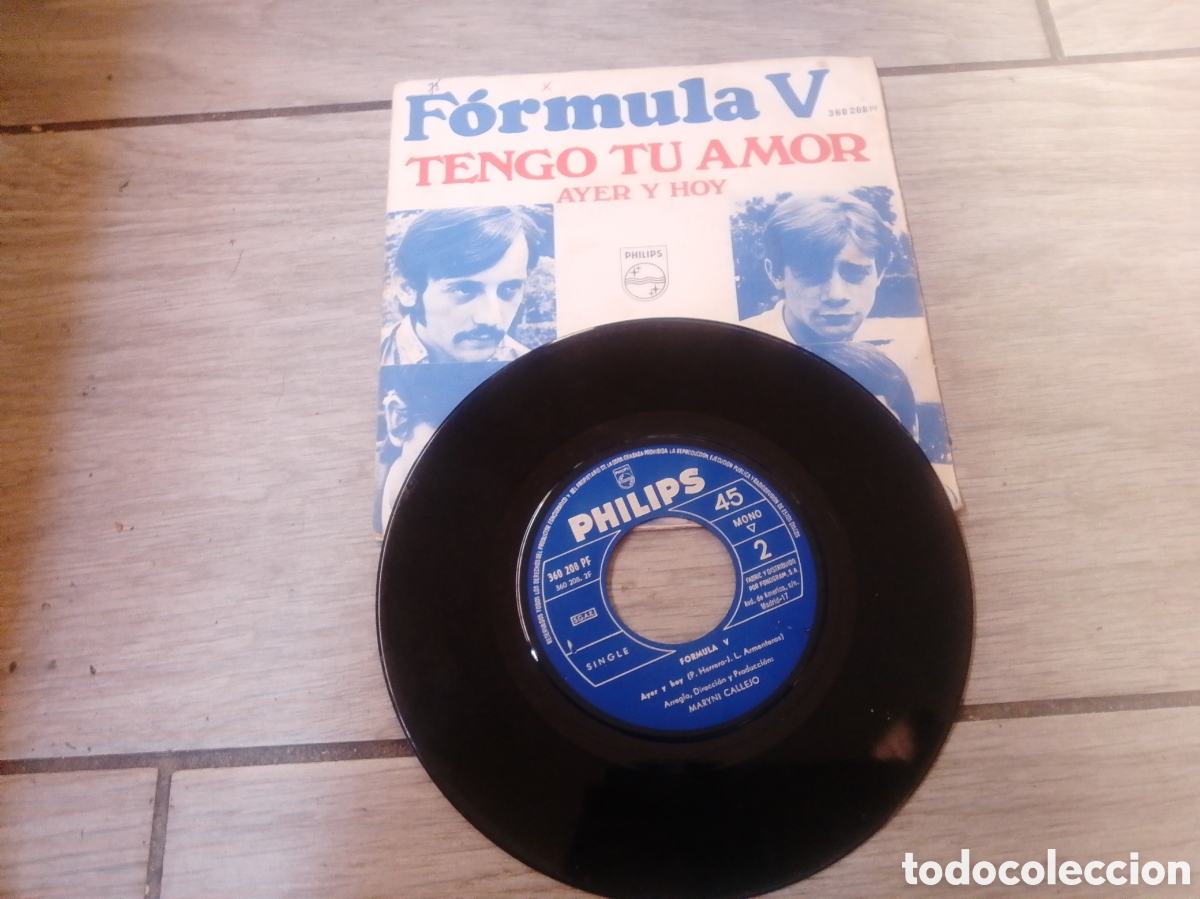 Discos de vinilo: F&Oacute;RMULA V - TENGO TU AMOR - SINGLE - SPAIN - PHILIPS - LE - - Foto 2