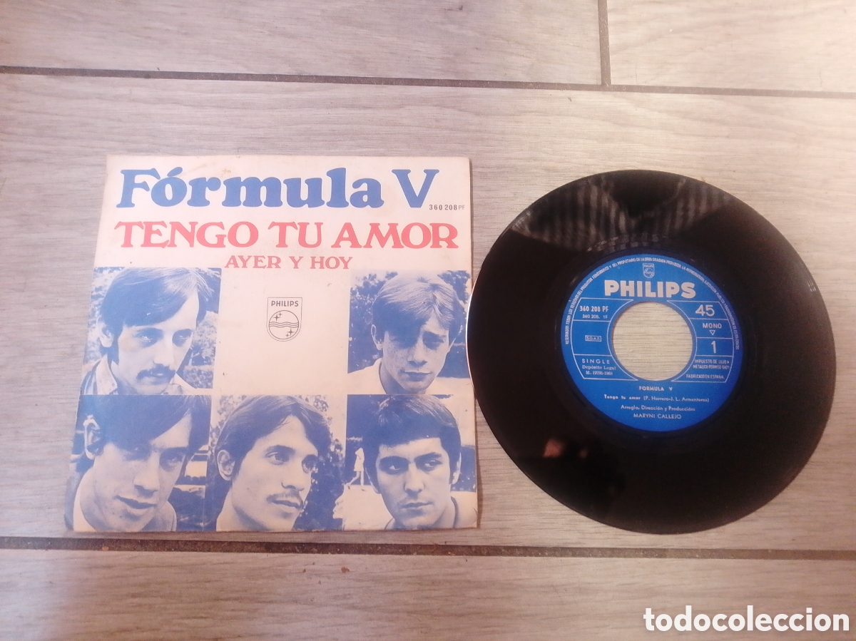 Discos de vinilo: F&Oacute;RMULA V - TENGO TU AMOR - SINGLE - SPAIN - PHILIPS - LE -