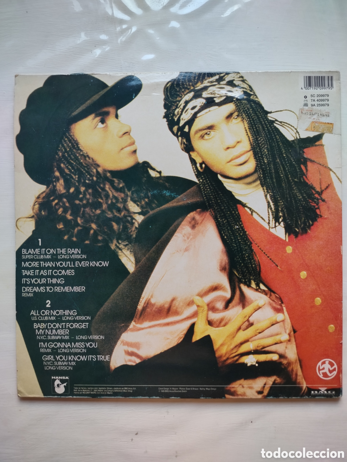 Discos de vinilo: Milli Vanilli LP 1989 - Foto 2