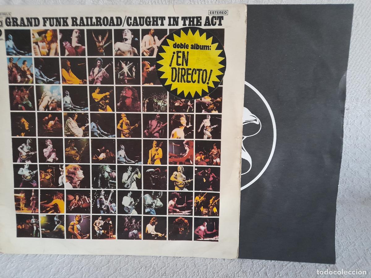 Discos de vinilo: GRAND FUNK RAILROAD Caught In The Act Lp en directo Buen estado de uso made spain 1976 .Ver titulos