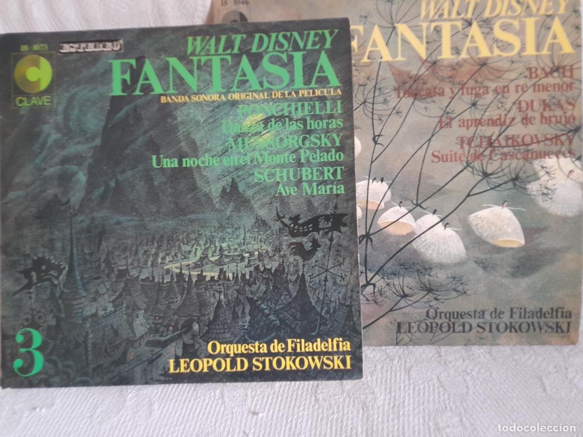 Discos de vinilo: ORQUESTA DE FILADELFIA Walt Disney Fantasia Lote 2 Lps como NUEVOS.Ver titulos y dem&aacute;s informaci&oacute;n e