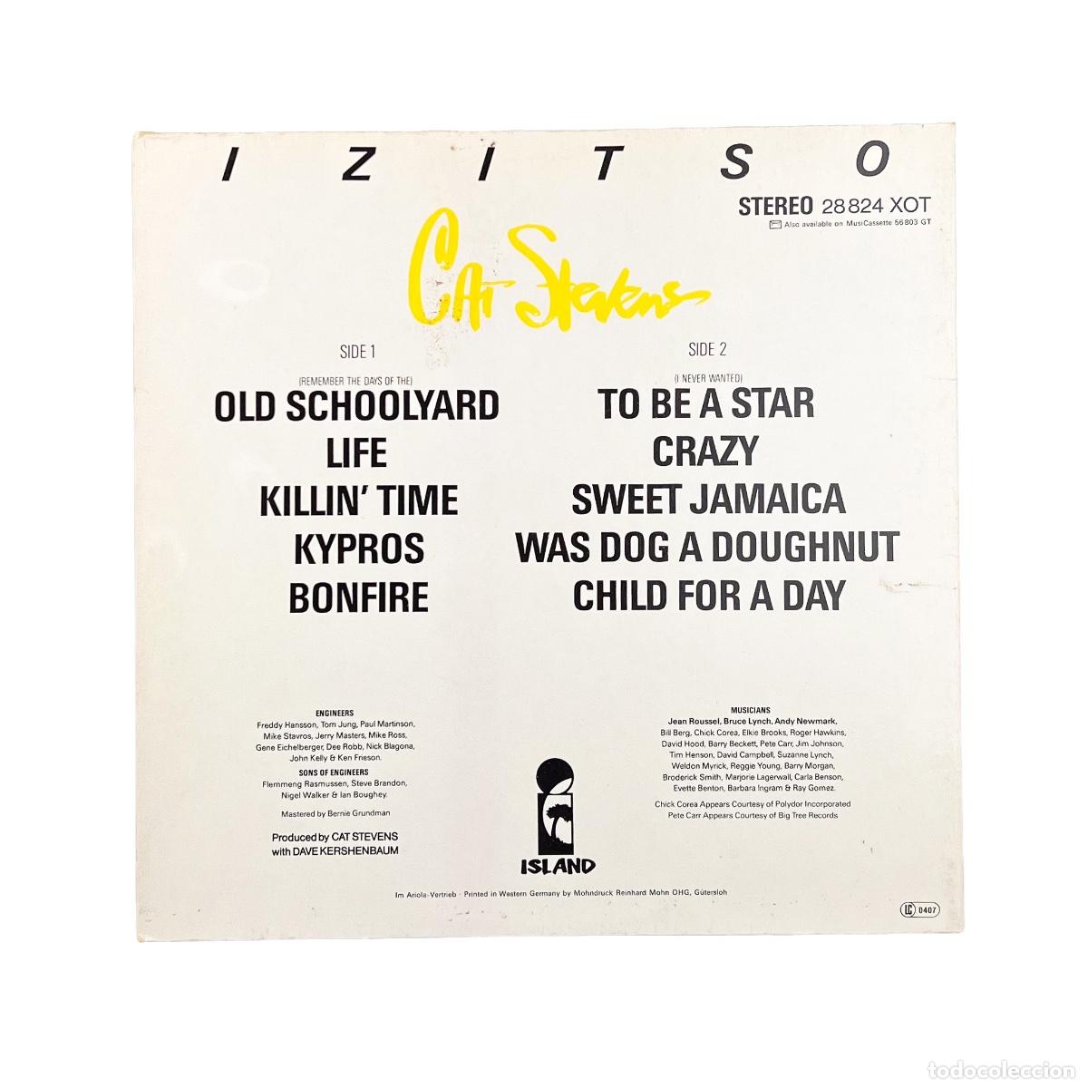 Discos de vinilo: LP. Cat Stevens. Izitso (VG+/VG+) - Foto 2