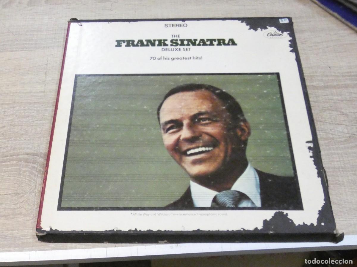 Discos de vinilo: ARKANSAS1980 EXPRO726 CAJA COMPLETA 6 LPS FRANK SINTATRA CAJA ALGO TOCADA ATRAS