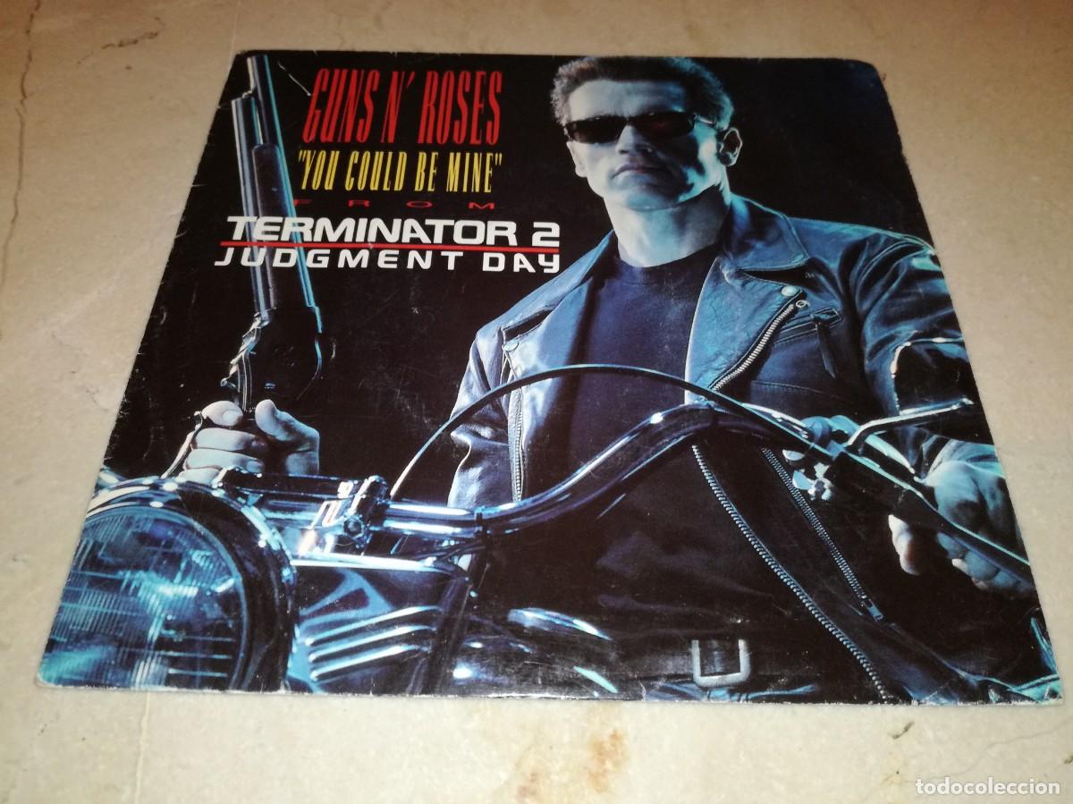 Discos de vinilo: GUNS N' ROSES-YOU COULD BE MINE-TERMINATOR 2-ORIGINAL ESPA&Ntilde;OL 1991