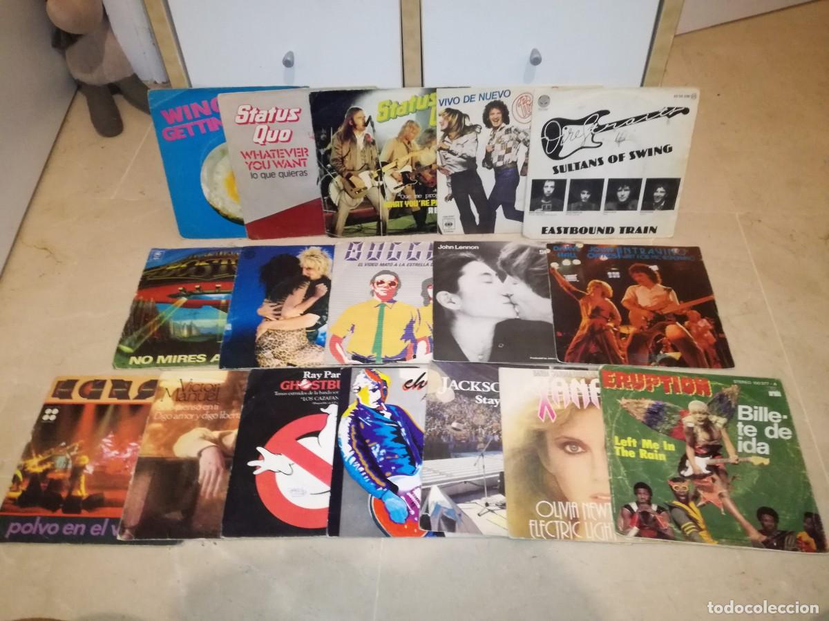 Discos de vinilo: LOTE DE 17 SINGLES ORIGINALES DE ROCK Y POP
