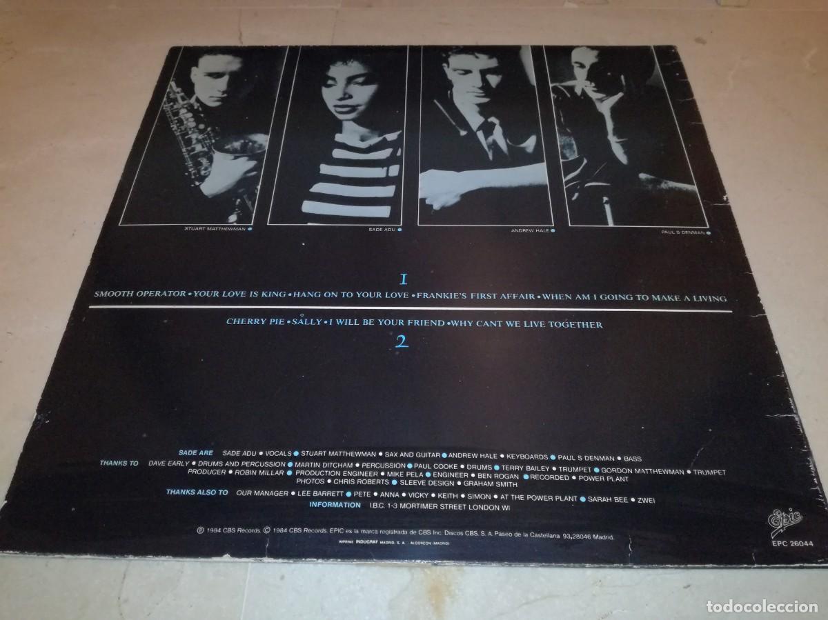 Discos de vinilo: SADE-DIAMOND LIFE-ORIGINAL ESPA&Ntilde;OL 1984 - Foto 2
