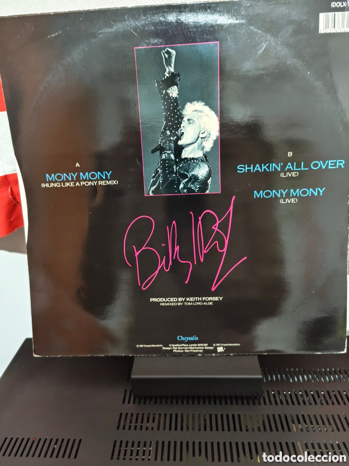 Discos de vinilo: Billy Idol - Mony Mony 10&rdquo; 45Rpm - Foto 2