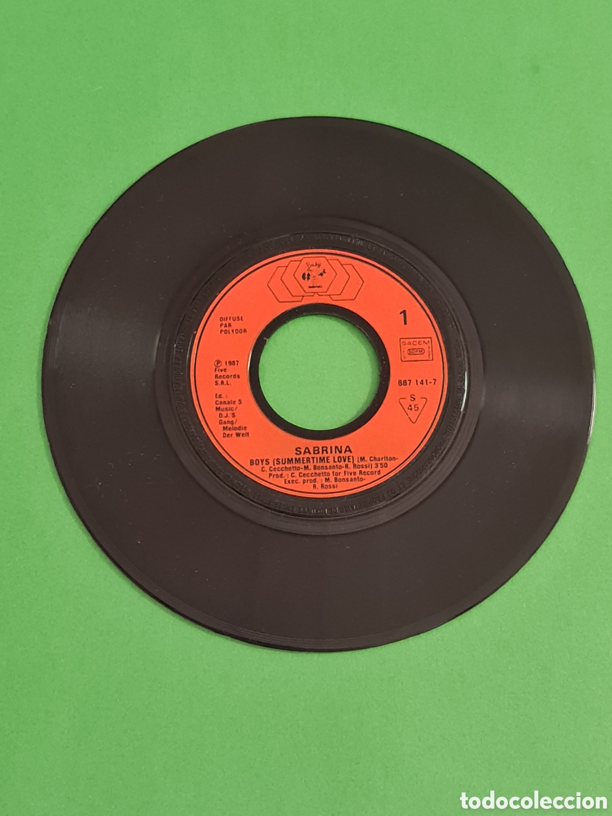 Discos de vinilo: Single / Sabrina / Boys / Edici&oacute;n Francesa. - Foto 3