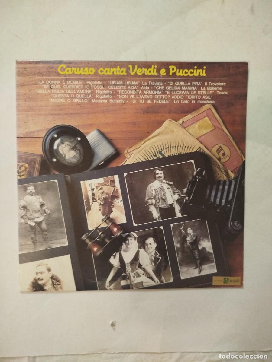 Discos de vinilo: Caruso canta Verdi e Puccini
