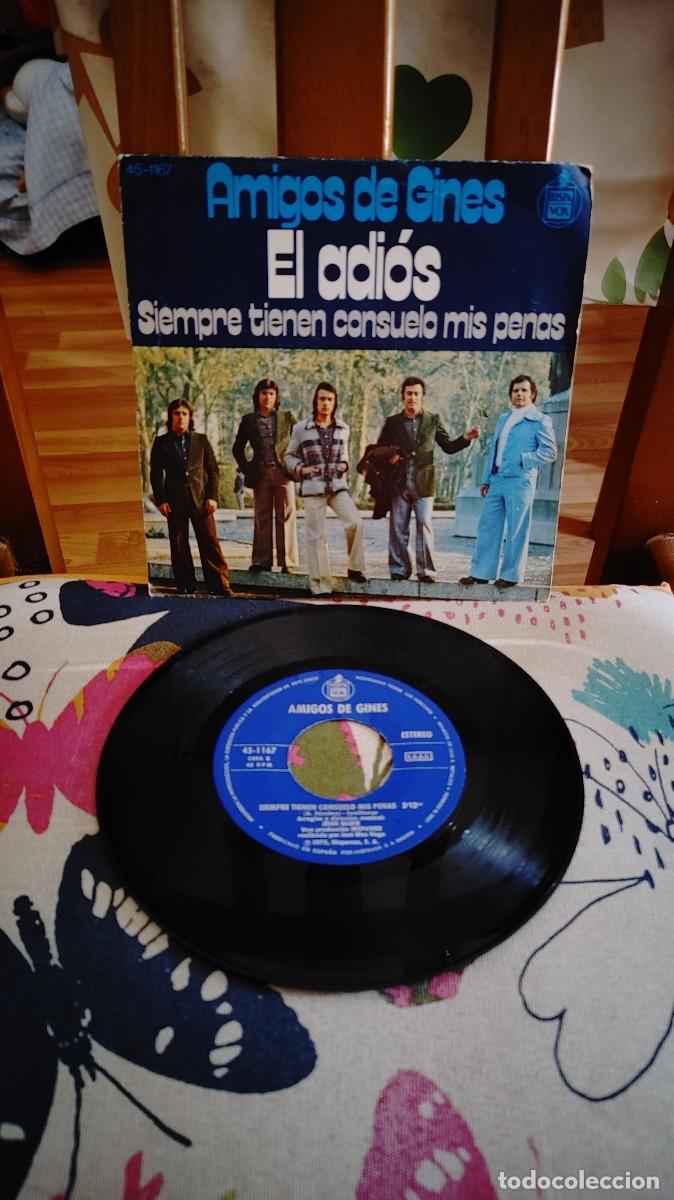 Discos de vinilo: AMIGOS DE GINES-SINGLE EL ADIOS