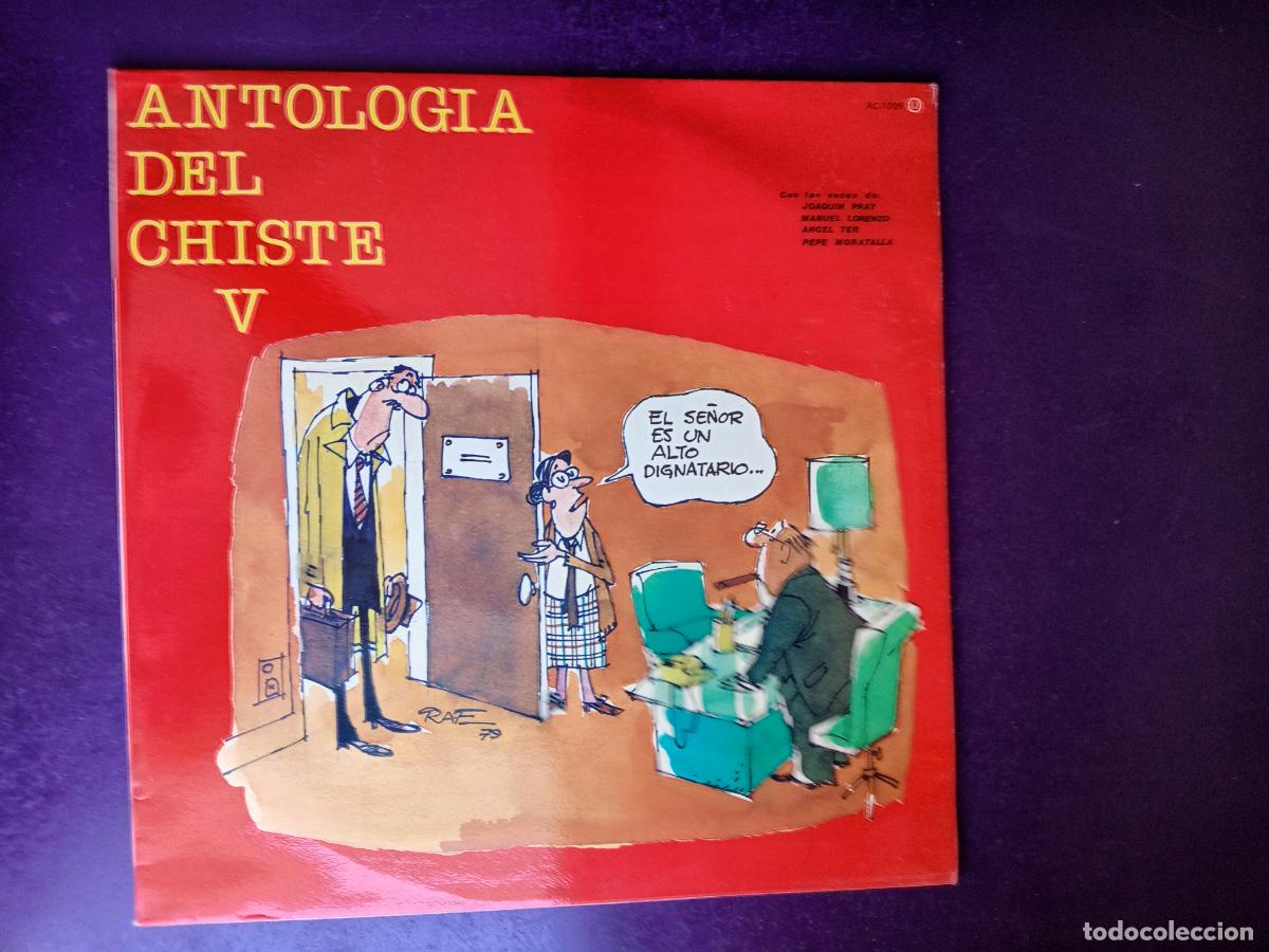 Discos de vinilo: ANTOLOGIA DEL CHISTE VOL 5 - LP BOCACCIO 1978 - PORTADA RAF - CHISTES HUMOR 70'S - muy poco uso