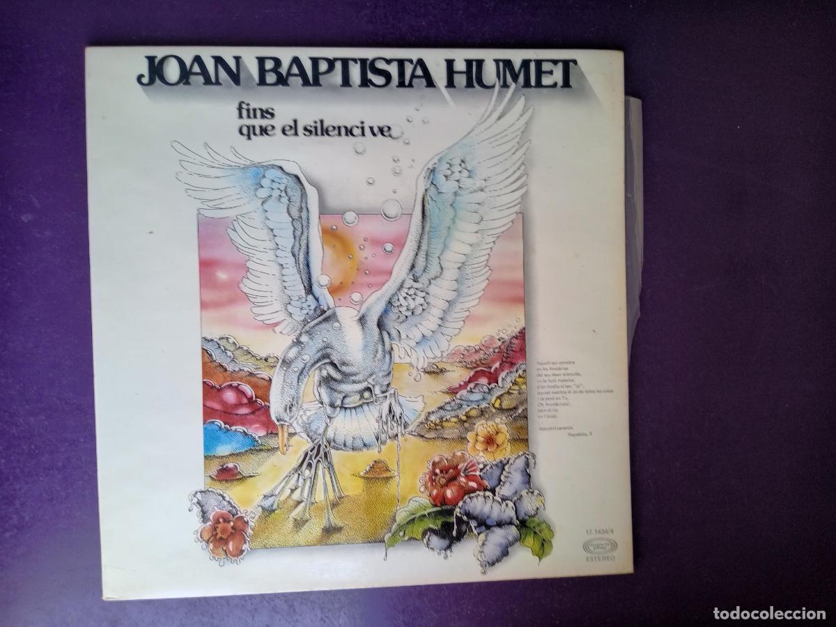 Discos de vinilo: Joan Baptista Humet &lrm;&ndash; Fins Que El Silenci Ve - LP MOVIEPLAY 1979 SIN ESTRENAR - MELODICA POP