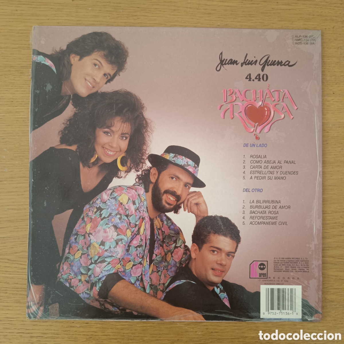 Discos de vinilo: Juan Luis 4.40 LP Bachata Rosa - Foto 2