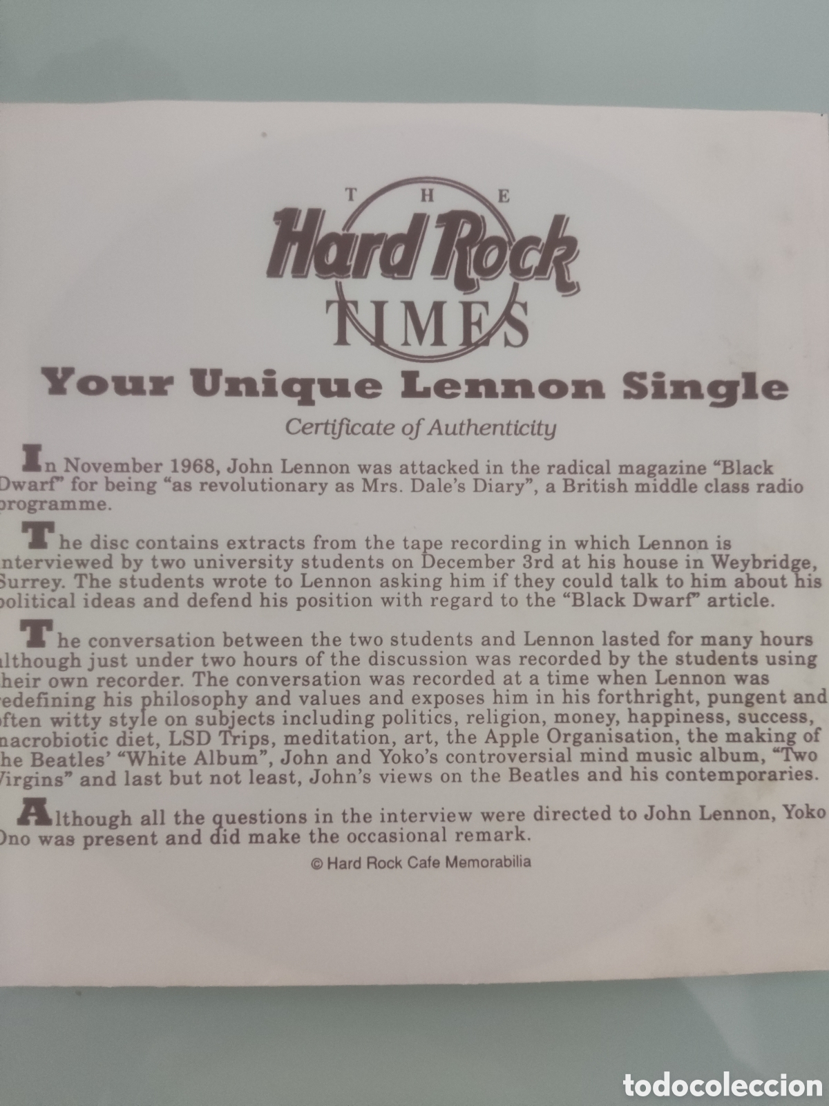 Discos de vinilo: disco flexidisco John Lennon - Foto 2