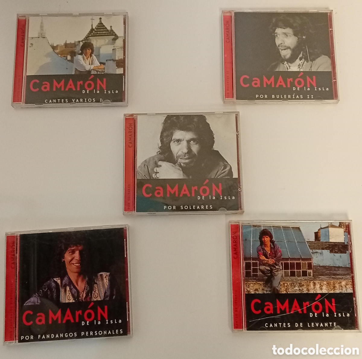 Discos de vinilo: CAMARON DE LA ISLA-POR BOLERIAS (5DISCOS).