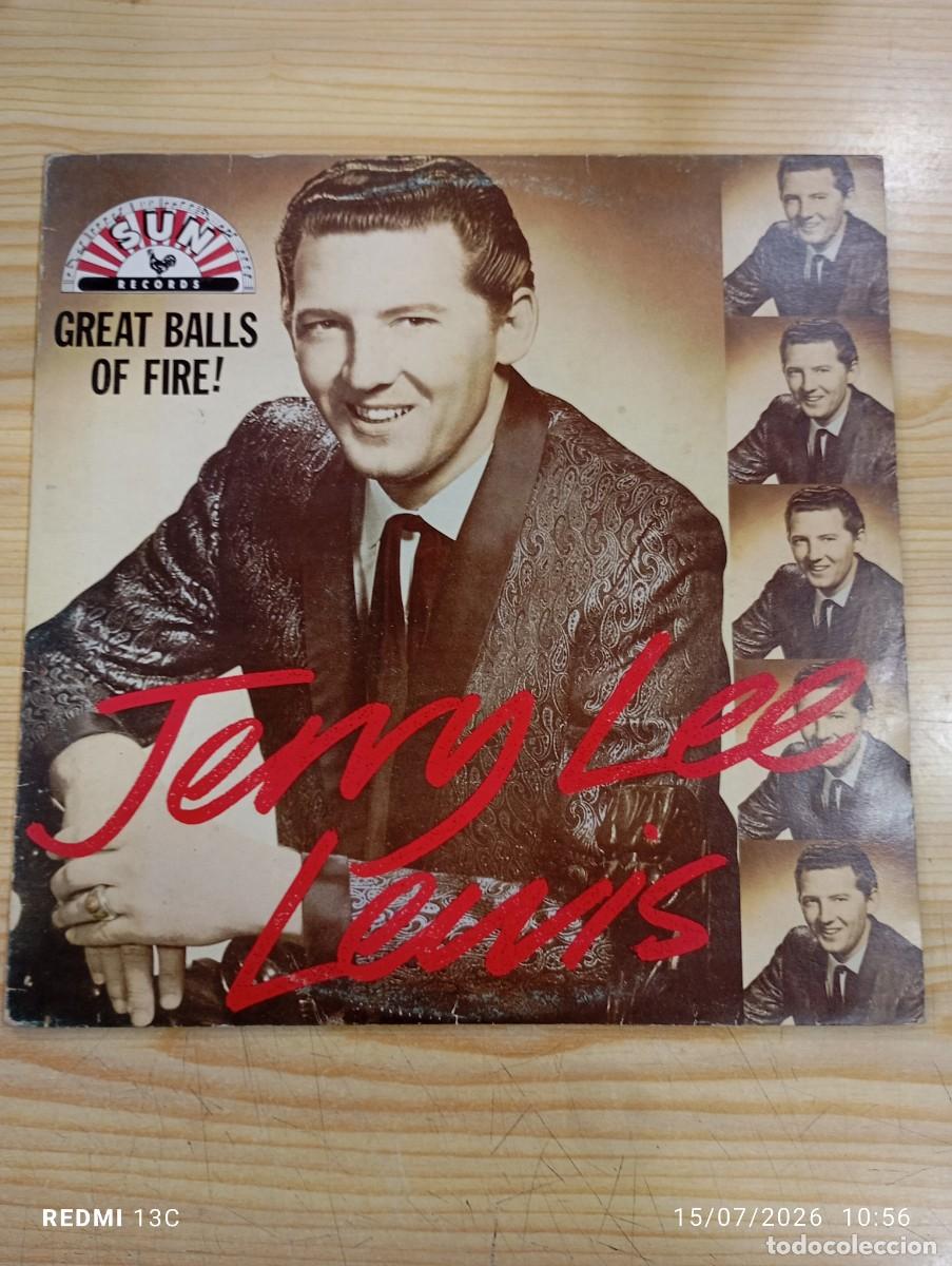 Discos de vinilo: Doble Lp - Jerry Lee Lewis &ndash; Great Balls Of Fire! - Edici&oacute;n Espa&ntilde;ola 1989