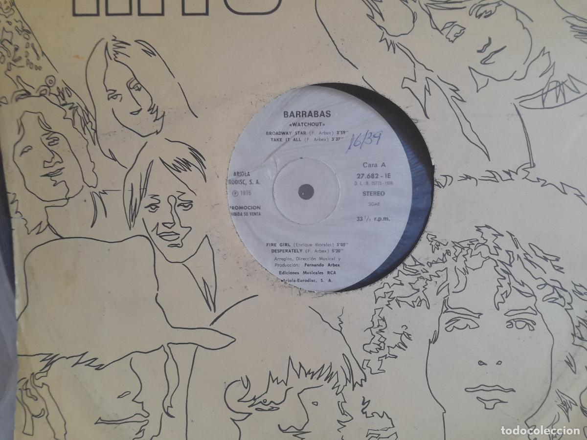 Discos de vinilo: BARRABAS Watchout Lp 1976 promocional NUEVO Portada discografica.Ver titulos y dem&aacute;s informaci&oacute;n en