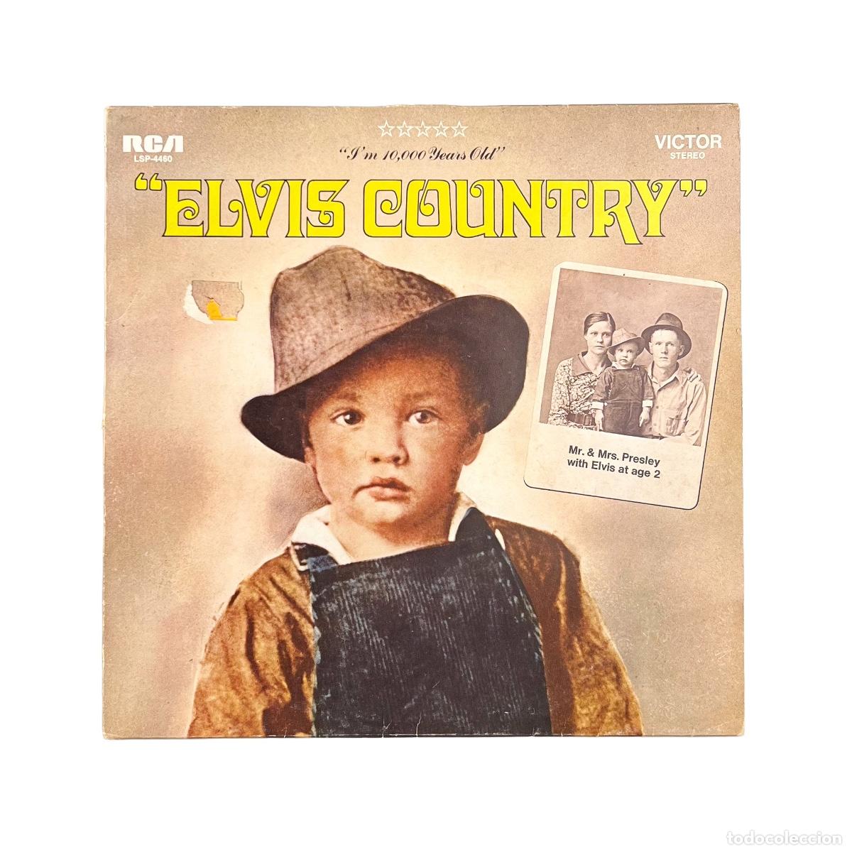 Discos de vinilo: LP. Elvis Presley. Elvis Country (I'm 10,000 Years Old) (G+/VG)