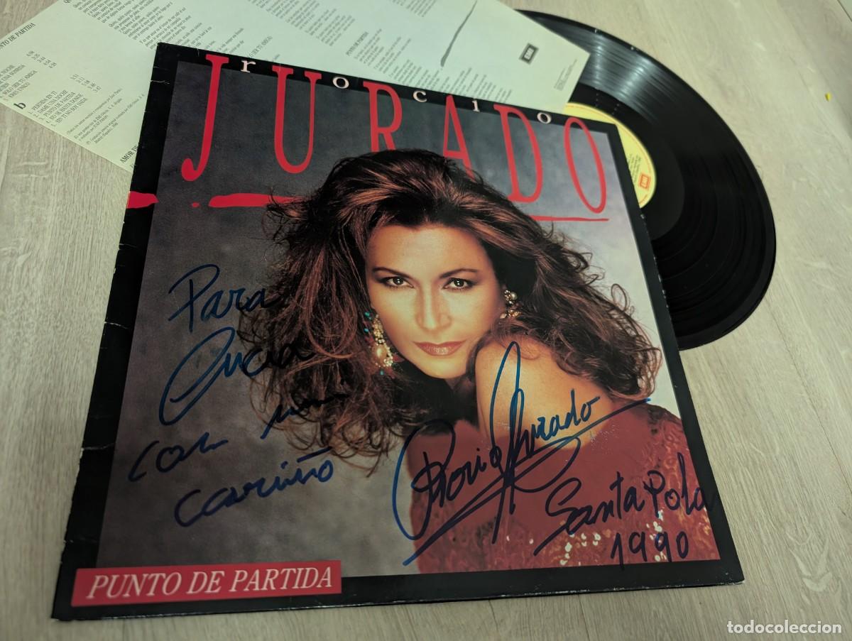 Discos de vinilo: ROCIO JURADO - PUNTO DE PARTIDA ..LP DE 1989 CON LETRAS..MUY BUEN ESTADO ..FIRMADO Y DEDICADO