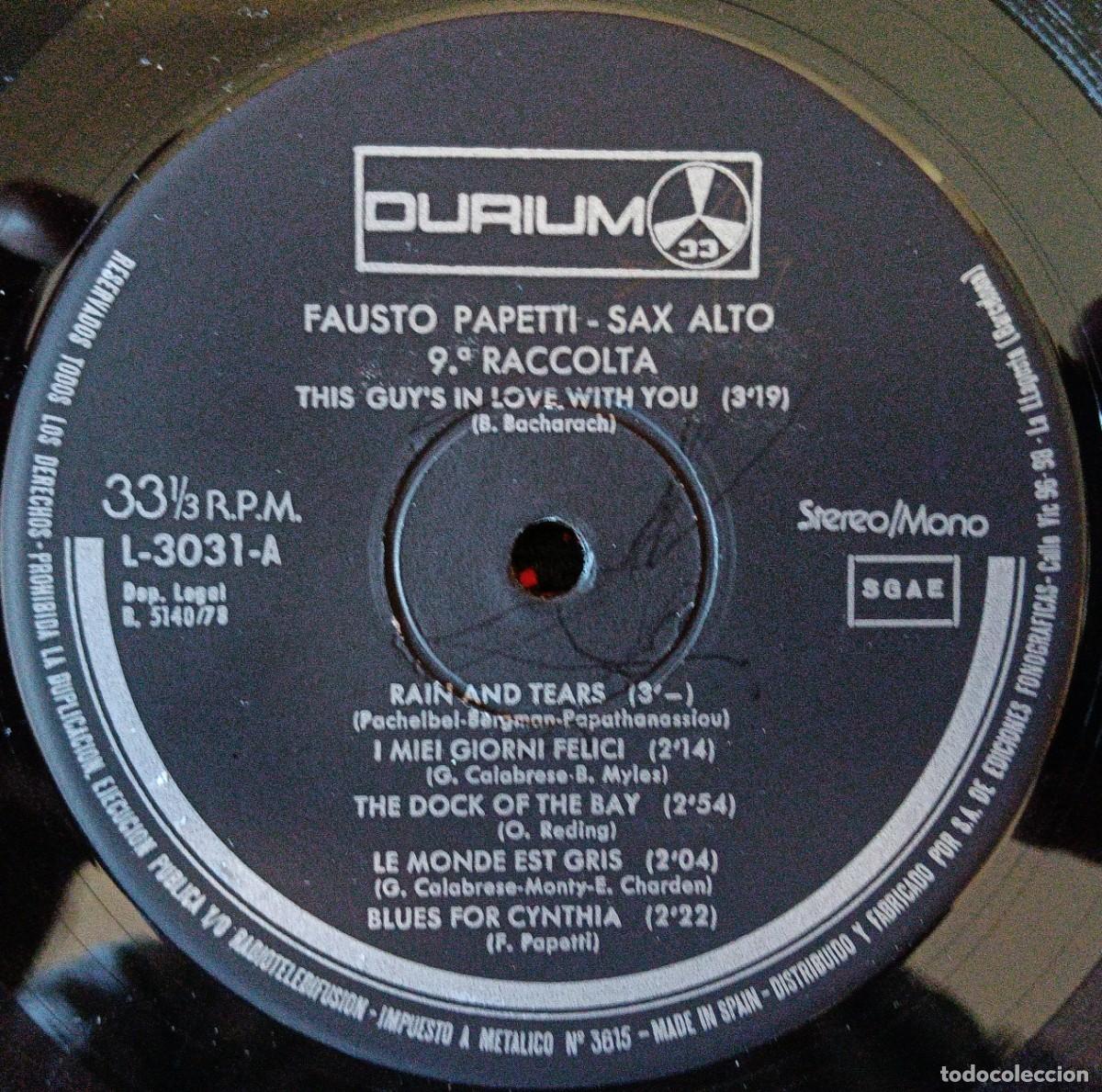 Discos de vinilo: FAUSTO PAPETTI ** 9&ordf; Raccolta ** VINILO LP 1978 - Foto 3