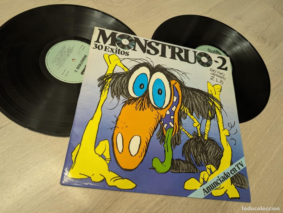 Discos de vinilo: MOSTRUO TOTAL 2..2 LPS - RECOPILATORIO DE 1984..VARIOS CASAL,DIRE STRAITS, KISS , FRIDA. .ETC