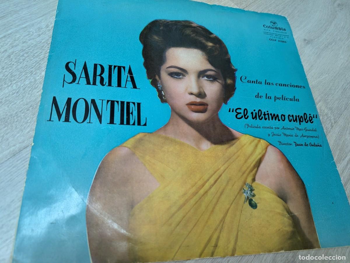 Discos de vinilo: SARITA MONTIEL - EL ULTIMO CUPLE ..LP COLUMBIA DE EDICION ORIGINAL . 12 TEMAS