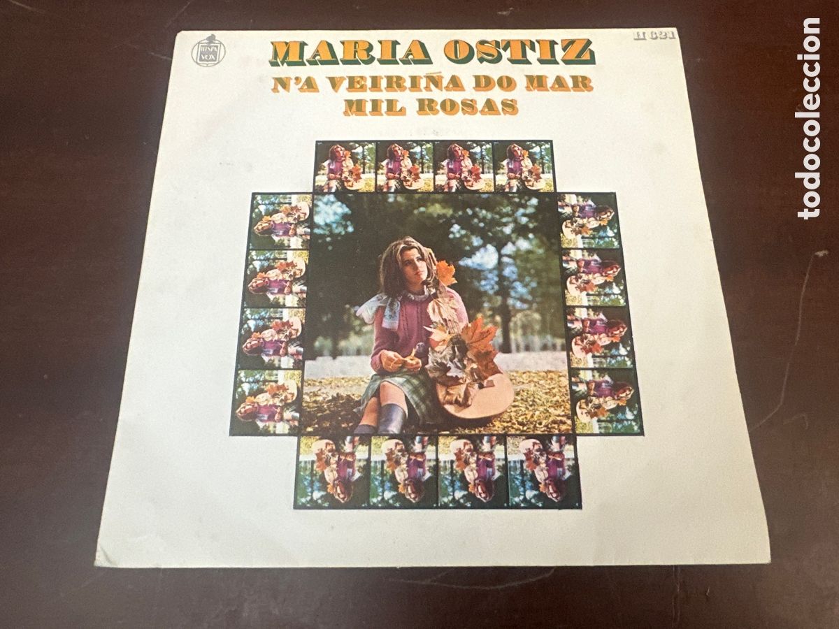 Discos de vinilo: MARIA OSTIZ - N&acute;A VEIRI&Ntilde;A DO MAR / MIL ROSAS - HISPAVOX 1970