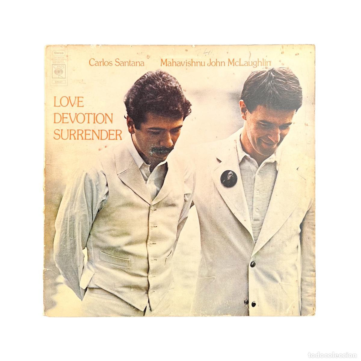Discos de vinilo: LP. Carlos Santana / John McLaughlin. Love Devotion Surrender (VG+/G+)