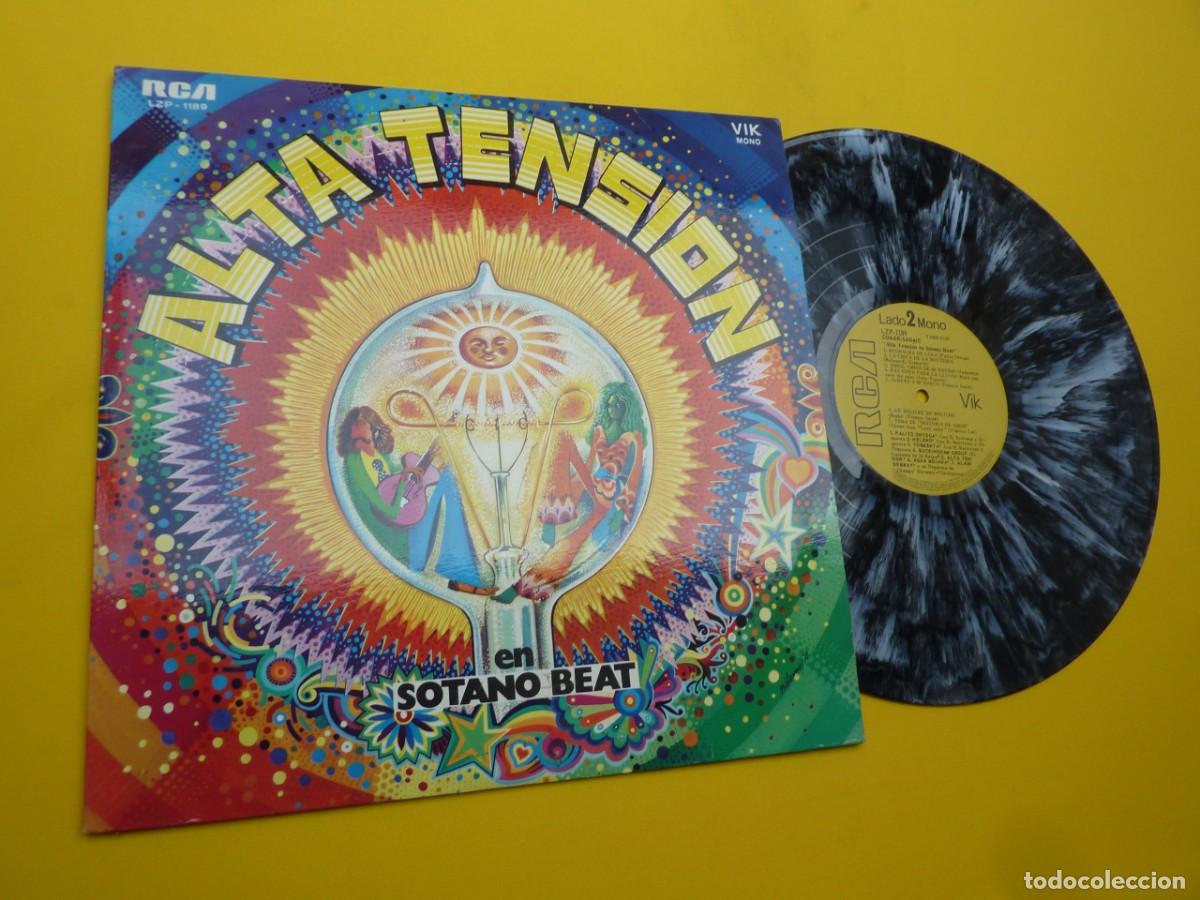 Discos de vinilo: LP ALTA TENSION EN EL SOTANO BEAT - ARGENTINA - LZP-1189 - Los Tios Queridos - Los Galos (EX+/VG+)