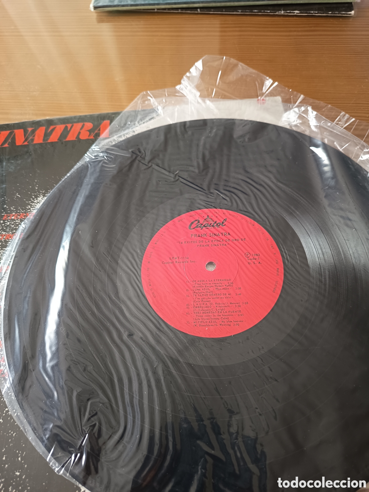 Discos de vinilo: Disco vinilo LP de Frank Sinatra &rdquo; 14 &eacute;xitos De La &Eacute;poca de Oro De Frank Sinatra&rdquo; - Foto 3