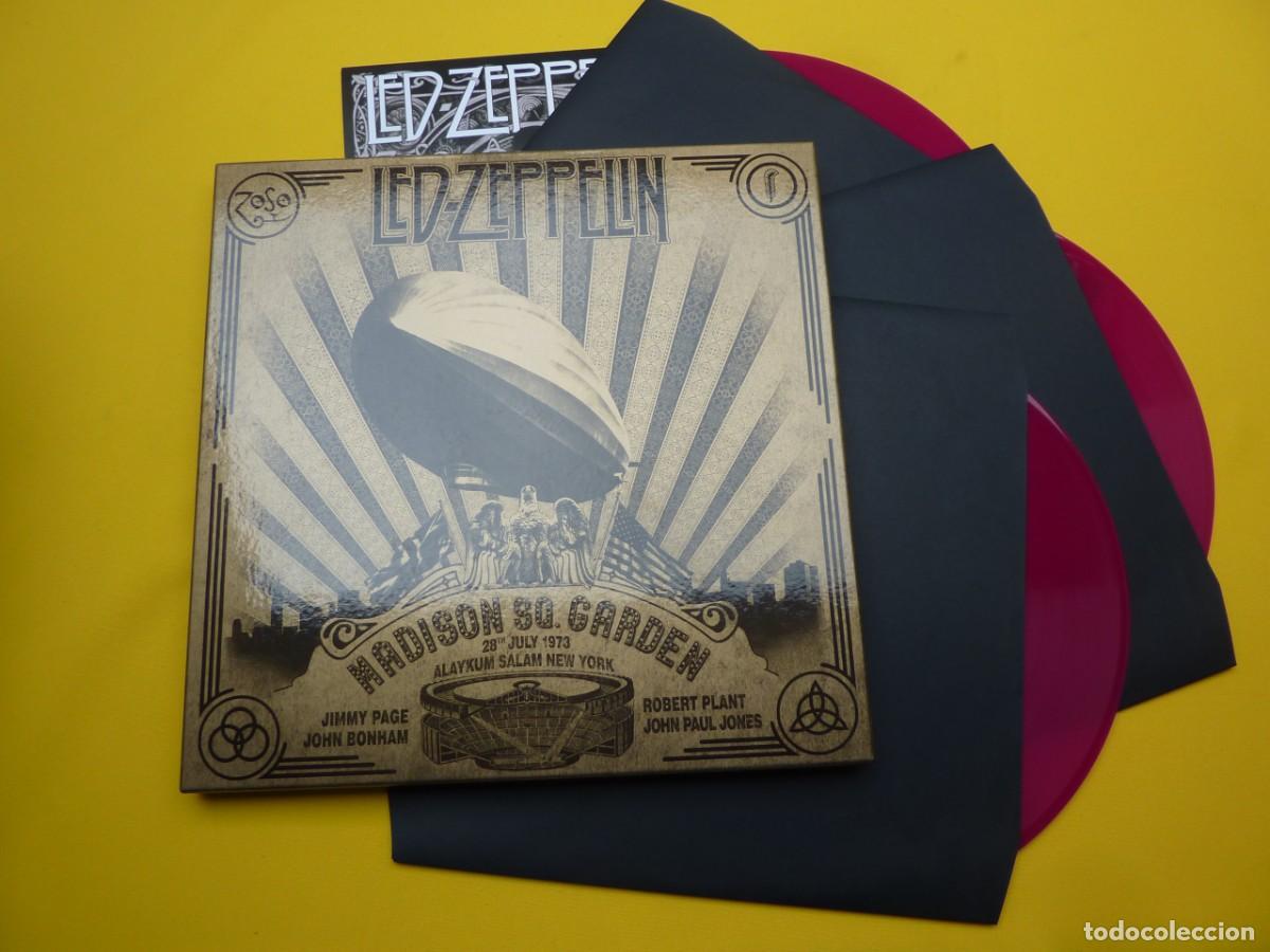 Discos de vinilo: 3 LP Cofre LED ZEPPELIN - Madison Sq. Garden 28th July 1973 Alaykum Salam New York - HRG 003-3 (NUEV