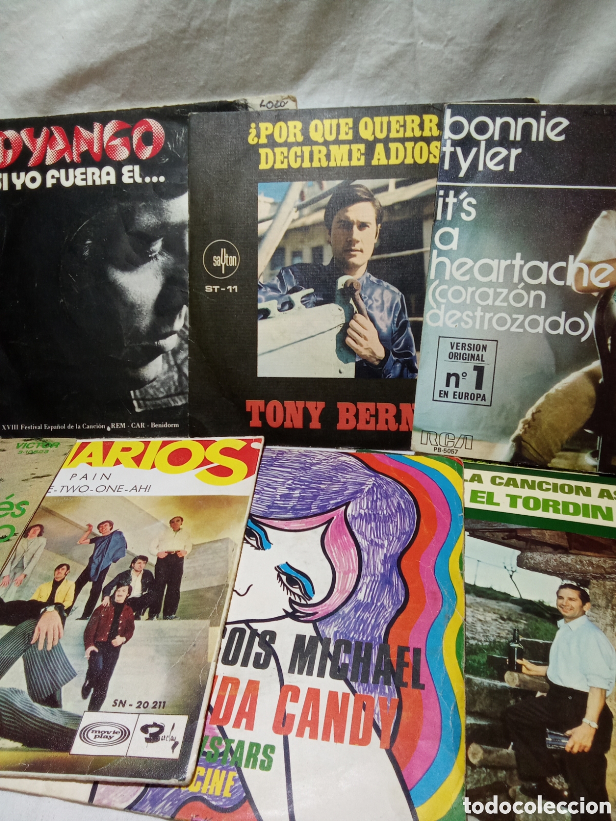 Discos de vinilo: LOTE 15 DE 10 SINGLES - Foto 3